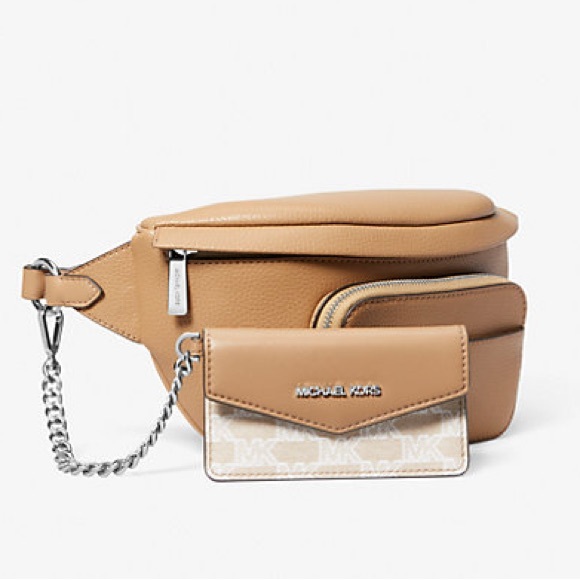 Michael Kors Maisie Large Pebbled Leather 2-in-1 Sling Fanny Pack – EUC - Picture 2 of 11